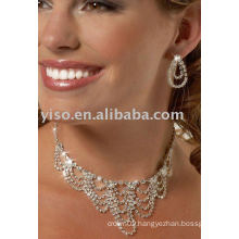 crystal waves rhinestone jewelry set